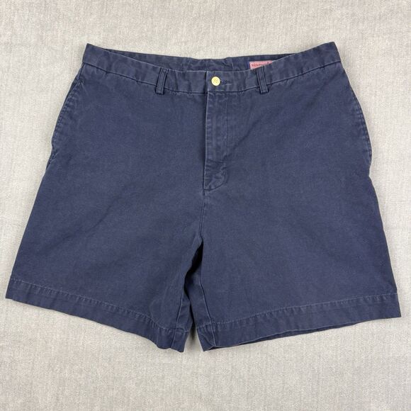 Vineyard Vines Other - Vineyard Vines Shorts Men’s Size 36 Navy Blue Chino Flat Front 7” Inseam